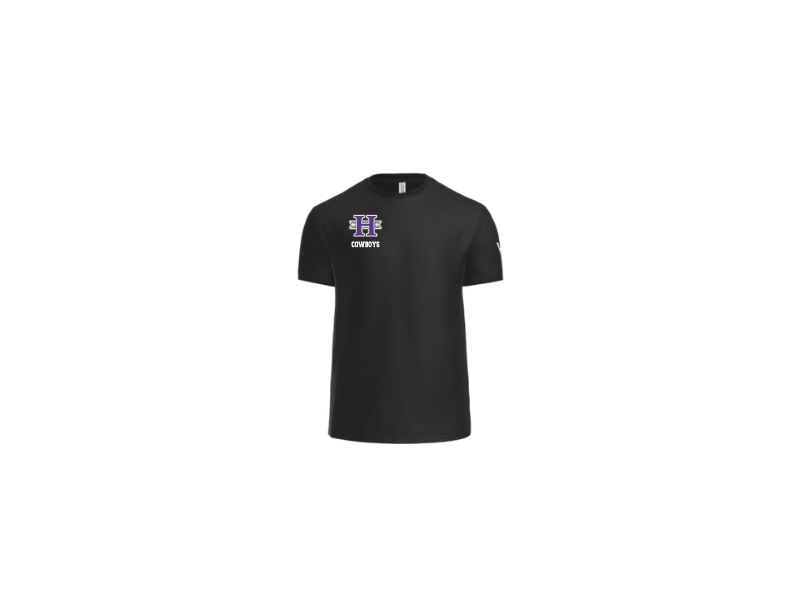 Highlands Black Soft Feel T-shirt Chest logo