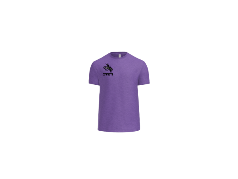 Highlands Purple Soft Feel T-shirt Chest logo
