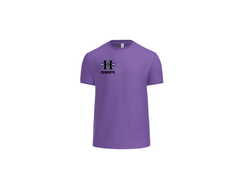 Highlands Purple Soft Feel T-shirt Chest logo