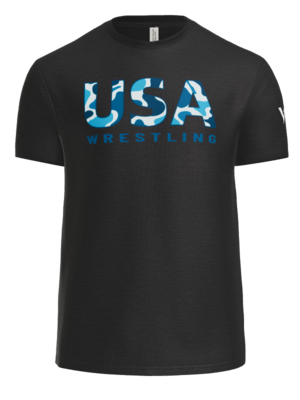 USA Blue Camo Soft Feel T-shirt