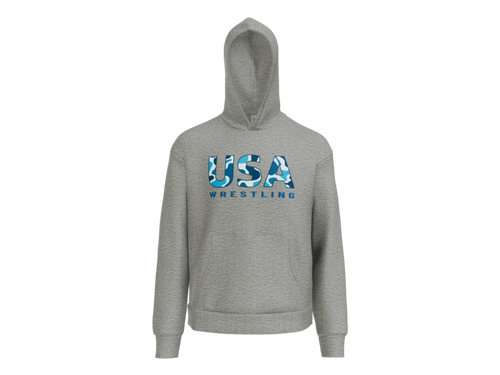 USA Blue Camo Heavyweight Hoodie